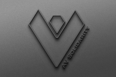 AV solidarity Logo branding design logo vector