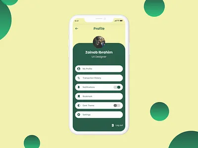 User Profile Design app design minimal ui ux
