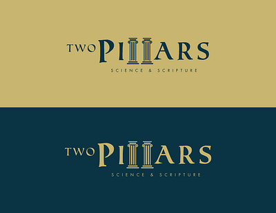 Two Pillars Logo design illustration logo vector