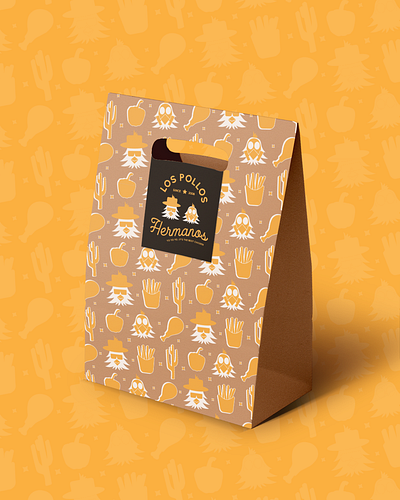 Los Pollos Hermanos | Fast Food Chain Restaurant bran design brand identity branding comida design diseño de marca fast food food graphic design identidad visual illustration logo restaurant restaurant brand restaurante
