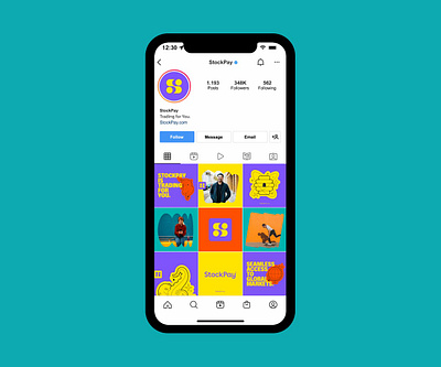 Branding for StockPay brand identity branding design instagram social media