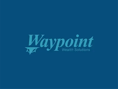 Waypoint Wealth Solutions logo brand design branding design graphic design identity logo logo design vector