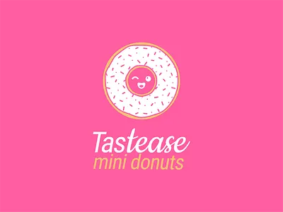 Tastease Mini Donuts logo brand design branding design graphic design identity logo logo design vector