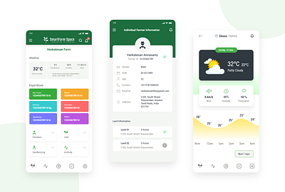 Agriculture Mobile App UI/UX Design agriculture app design app design mobile app design product design ui design uiux design