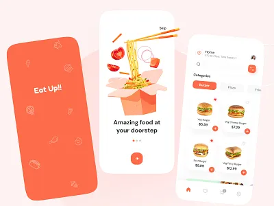 Food Delivery app app clean cooking food food app food delivery app food delivery application food delivery service food order food service restaurant ui ux