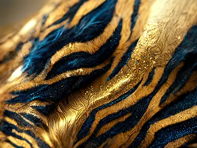 Beauty of the beast abstract background backgrounds design graphic design metallic pattern texture tiger