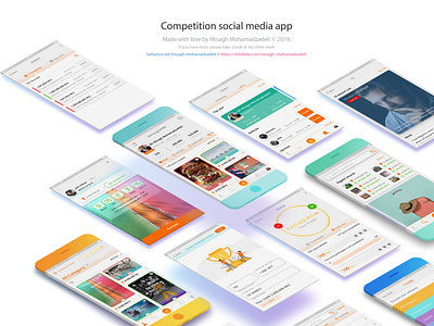 Competition social media app app appdesign cryptocurrency design socialmedia ui uidesign uiux userinterface uxui