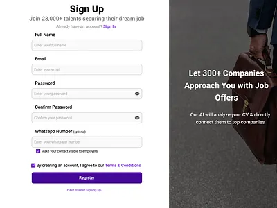 Sign-Up Page figma ui ui design ux ux design website