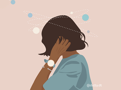 Inktober'20 - Dizzy design flat design flatdesign illustration illustrator logo ui vector vector art vector illustration