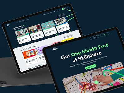 Skillshare Redesign Concept branding design learningonline popular redesign skillshare trending ui ux uidesign uxdesign website website redesign