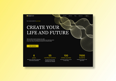 Course - Create your life and future. WEBschool course design education illustration interface logo school ui uidesign uidesigner uiux userexperience userinterface