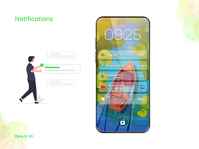 Daily UI #049 - Notifications 100dayschallenge app ui canva canva design clean ui daily ui daily ui 49 daily ui challenge dailyui49 dailyuichallenge graphic design lockscreen lockscreen notification mobile mobile ui notification notification design notifications pop up ui