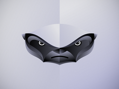Honey badger animal design honey badger illustration logo minimal vector