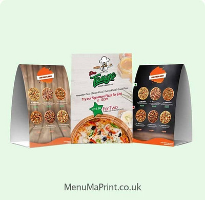 Tent Card |Table Tent | Tent Card Printing | MenuMa Print cheap table tents