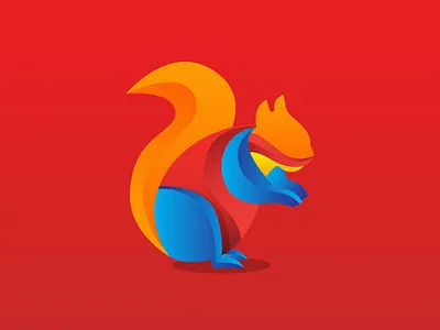 Colorful Squirrel 2d abarotoff abdesig abdesign adobe illustrator art branding colorful colorful squirrel design flat flat design gradient graphic design illustration logo logodesign