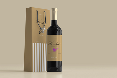 Windair Wine adobe illustrator branding design graphic design vector
