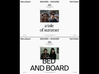 museum/film series/003 art direction design layout museum typogaphy ui ux web website