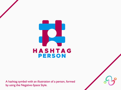 Hashtag Person Logo account brand design brand designer fence hashtag human logo design logo designer logo for sale logo idea logo inspiration logomark logotype people person social media tag technology user zzoe iggi