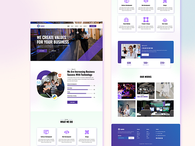 Lubish - Web UI Design for IT Service Company agency ui design figma figma ui it agency product design ui ui design uiux web ui website design