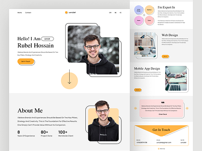 Personal website clean design one page personal website portfolio landing page portfolio website ui ux ux portfolio web design webflow