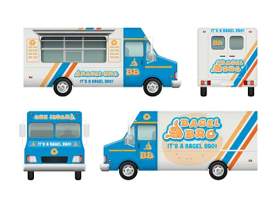 Bagel Bro Food truck bagel bagel bro bagel logo bagels food truck