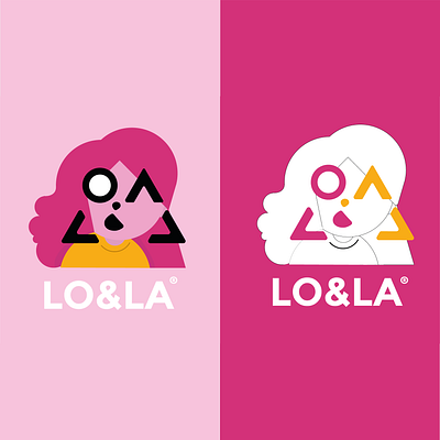 lo & la logo design graphic brand brand branding criative graphic design lo e la logo nife media pink rodrigo alessander