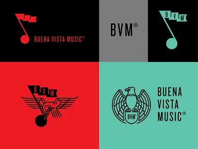 Buena Vista Music branding cuba eagle logo miami music note