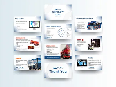 REZAYAT GROUP design graphics design illustration pitch deck pitch deck design powerpoint presentation presentation design