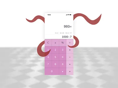 Calculator calculator calorie counter counter design ios mobile design ui uiux ux