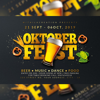 Oktoberfest Flyer banner design beer party club club flyer clubhouse dj event flyer design flyer template germany festival holiday instagram instagram post ladies night night club oktober fest oktoberfest oktoberfest party party social media post