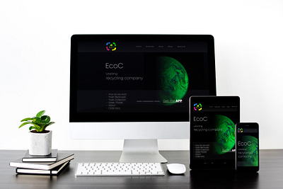 EcoC design graphic design responsive web design ui uiux design web design