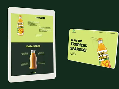 TropicalFizz animation content creators creative design design design your dream designer digital transformation figma freelance designer landing pge modern design parallax responsiveness scrolling animation small business support ui uiux usa user interface web design