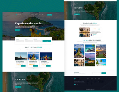 Travel website landing page design. branding design ecommerce figma graphic design illustration landignpages logo travel typography ui ui design uidesign uiux uiuxdesign user interface ux uxdesign website websitedesign
