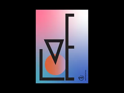 l o v e design logotype poster type typeposter typography