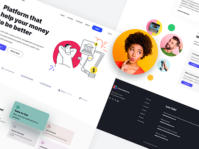 Crypto Banking bank banking website crypto design financial fintech interface invest money uiux visual design
