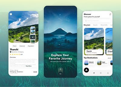 Travel App UI 3d animation app branding design figma design graphic design illustration illustrator logo mobile app motion graphics travel app travel app ui travel application ui ux vector