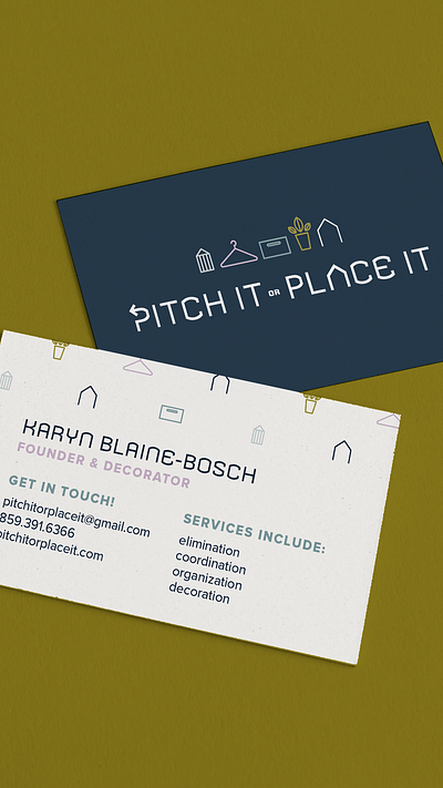 Pitch It or Place It Business Cards brand brand identity branding business cards design graphic design identity design logo print design