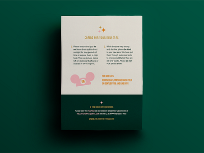 Factory 55 Ear Care Card brand identity branding design graphic design identity design logo print design stationery