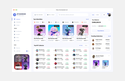 NFT Dashboard Design dashboard dashboard design nft nft admin dashboard nft dashboard nft dashboard design nft dashboard figma nft dashboard template nft web nft web design nft website nft website design ui web design