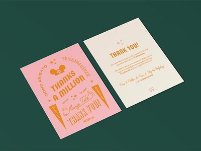 Factory 55 Thank You Card branding design graphic design print design stationery typography