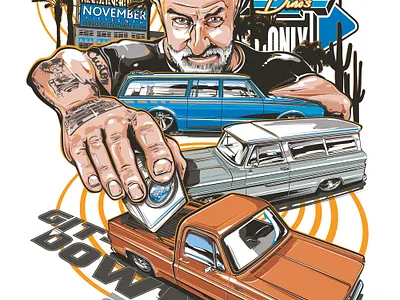 Git-Down Artwork apparel apparel graphic automotive branding design event graphic design illustration marketing poster promotion truck show vector