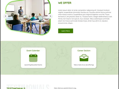 School Website UI design design figma figmadesign school website ui ux web web design website