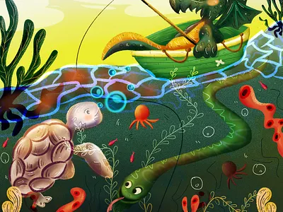 Dino animal art branding children book colorful concept art cover book culeanimals design digitalart dinosaur fino illustration