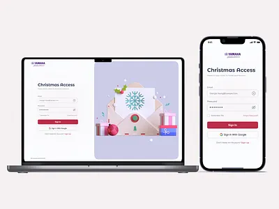 Christmas access 3d animation branding chritsmas design graphic design illustration login logo motion graphics signin signup ui vector