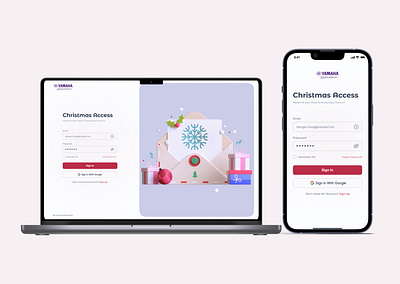 Christmas access 3d animation branding chritsmas design graphic design illustration login logo motion graphics signin signup ui vector