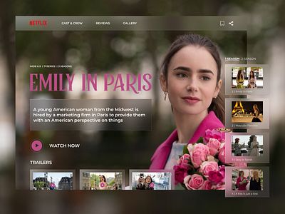 Serial screen concept concept design home page main screen serial ui ui design uidesign webdesign