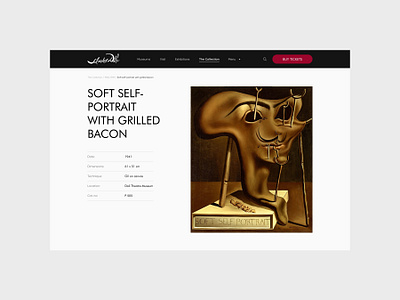 Salvador Dalí Theatre-Museum concept design museum salvador dali ui user experience user interface ux website website redesign