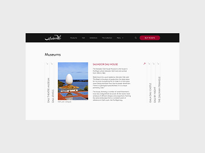 Salvador Dalí Theatre-Museum concept design museum salvador dali ui user experience user interface ux website website redesign
