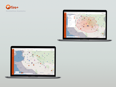 Fire Prevention Admin Dashboard Map dashboard deskttop fire prevention mapping maps models ui ux ux design ux research