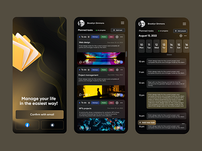 Mobile task manager branding business design illustration landing page logo mobile taks manager ui ux vector web